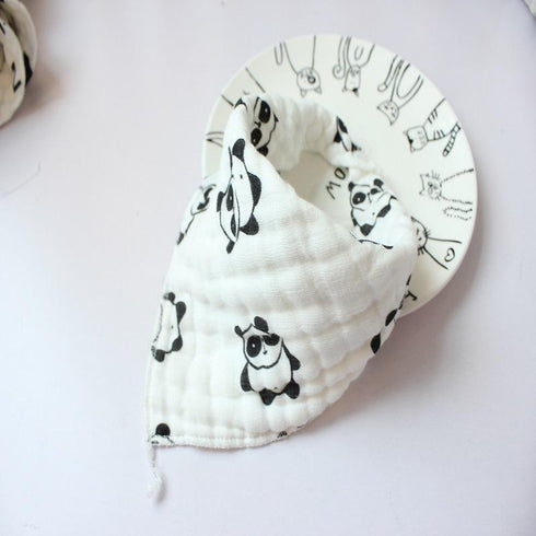 Eight-layer gauze triangle towel for newborn